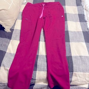 Figs women’s Magenta scrub pant size large